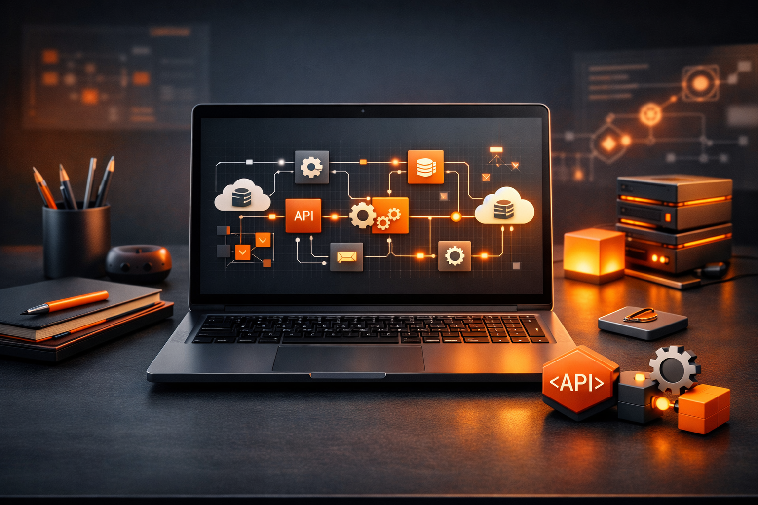 Ilustração de serviços sob medida da Bapptech